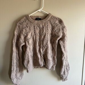 American Eagle Outfitters Taupe Knit Sweater